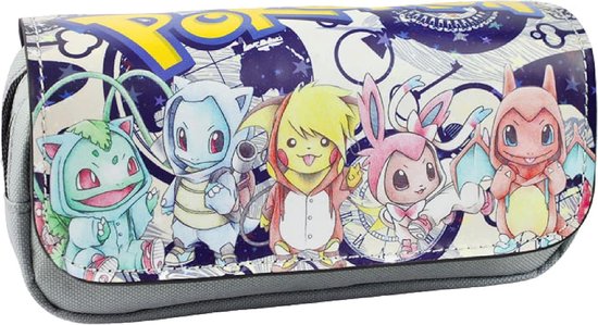One Piece Officieel One Piece etui voor school, ovaal etui voor kinderen en jongens, voor het opbergen van schrijfwaren, binnenvakken met elastische lussen, praktische ritssluiting, 22 x 7 x 9 cm
