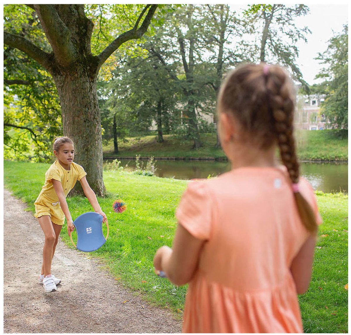 BS Toys Stuiterrackets - Houten speelgoed van Bamboe - Buitenspeelgoed - Vangspel - Spelletjes voor kinderen - Buiten speelgoed - Buitenspel - Buiten Spellen - Tuin Speelgoed - Strandspeelgoed - Cadeau kind — afbeelding 7