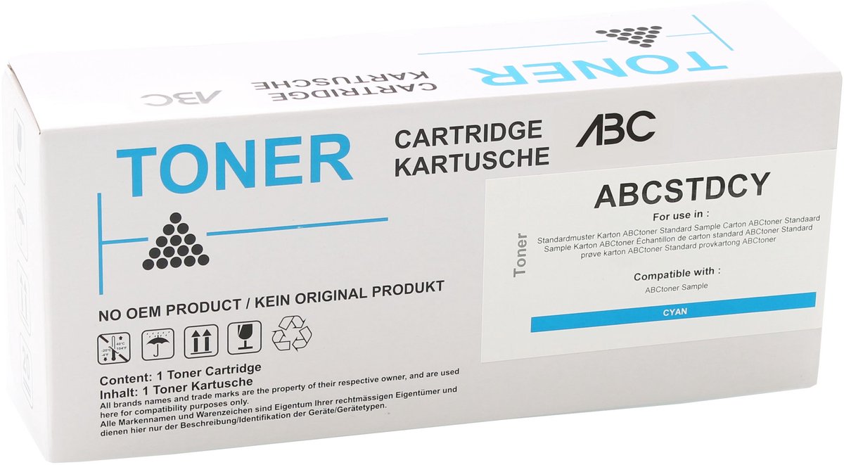 ABC huismerk toner geschikt voor Xerox 006R04392 Cyaan 2500 pagina's geschikt voor Xerox C230 C235