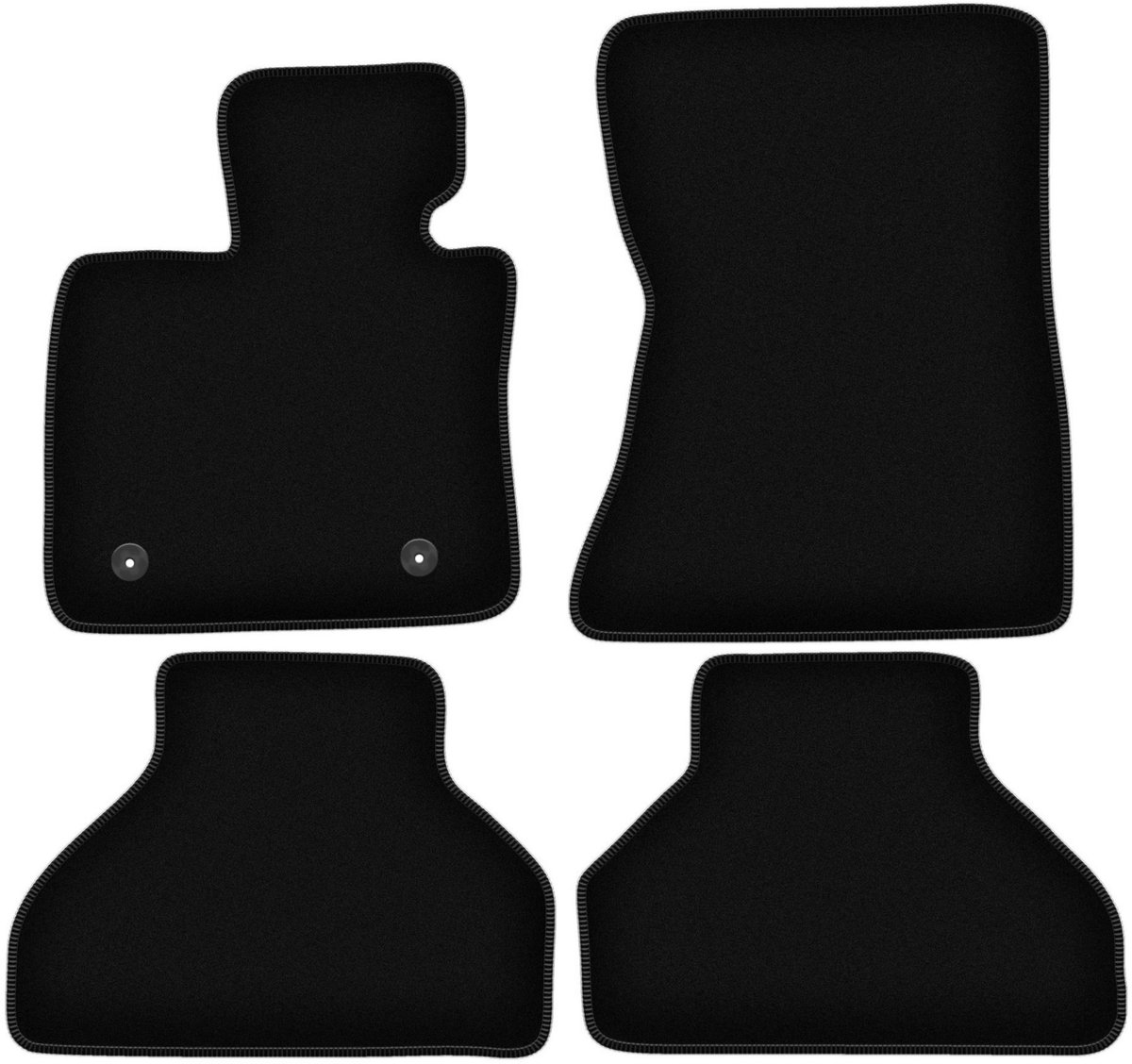 BASIC zwarte veloursmatten voor: BMW X6 E71 SUV (2008-2014)