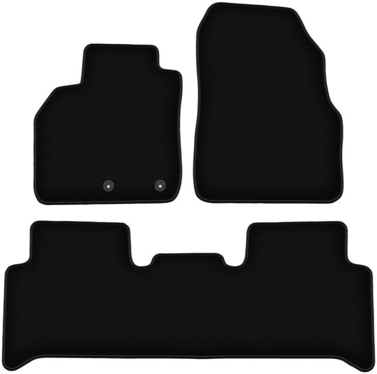 BASIC tapis de velours noirs pour : Renault Grand Scenic II monospace (2003-2009)