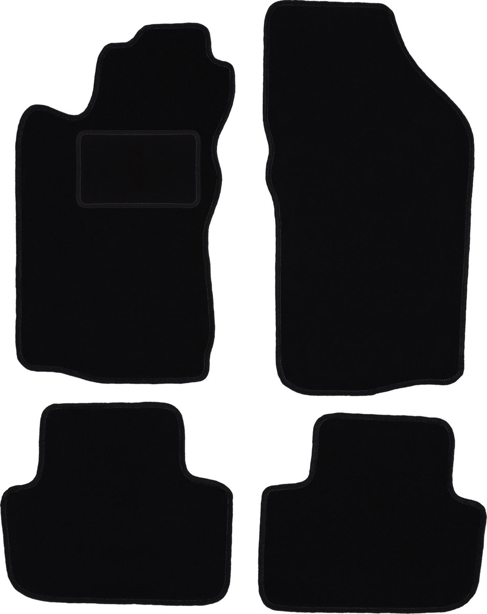 Zwarte veloursmatten voor: Alfa Romeo GT coupé (2003-2010)