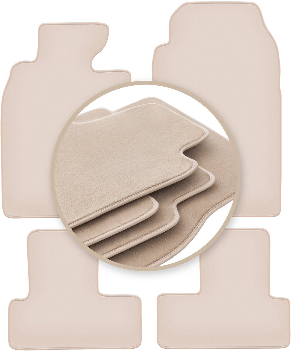 PREMIUM beige matten voor: Mini Cooper One R50 hatchback 2001-2007