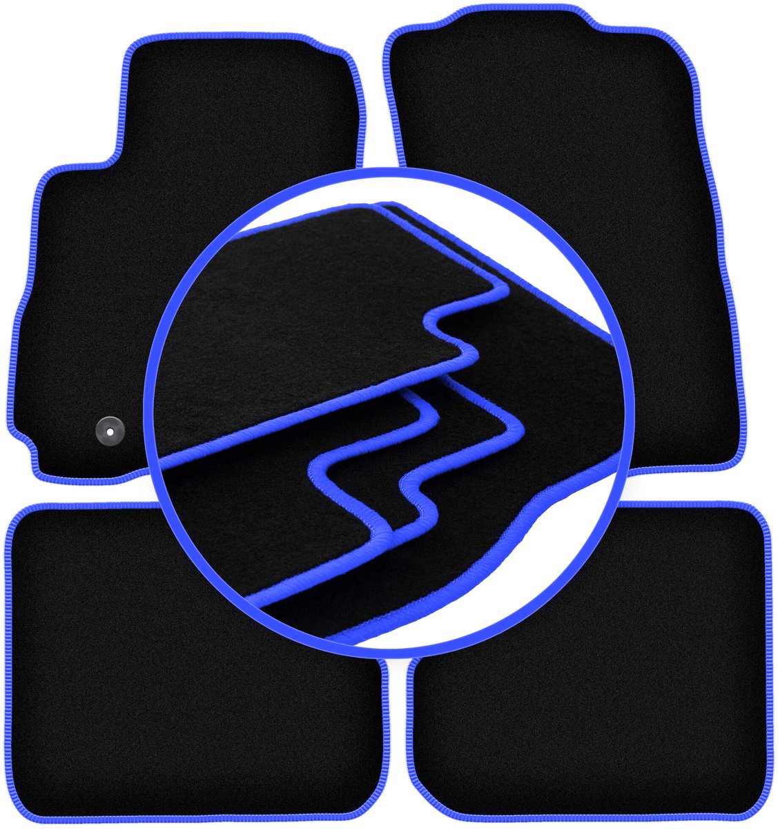 CARLUX-BLUE automatten voor: Mitsubishi Outlander I SUV (2001-2006)