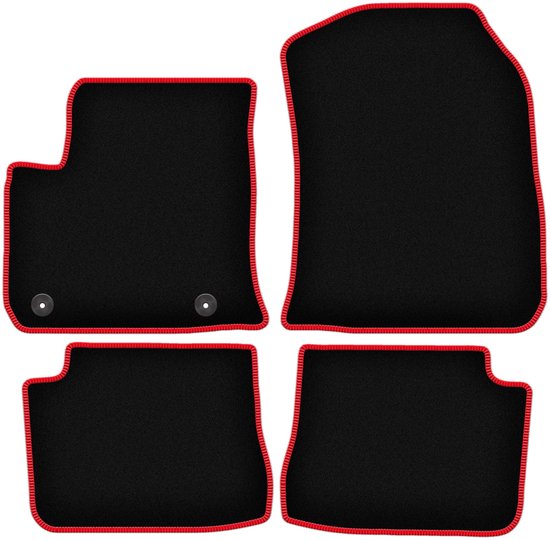 Tapis de voiture CARLUX-RED pour : Opel e-Corsa F à hayon (2019-)