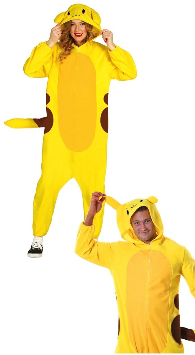 Pikachu onesie volwassen - Maat XL