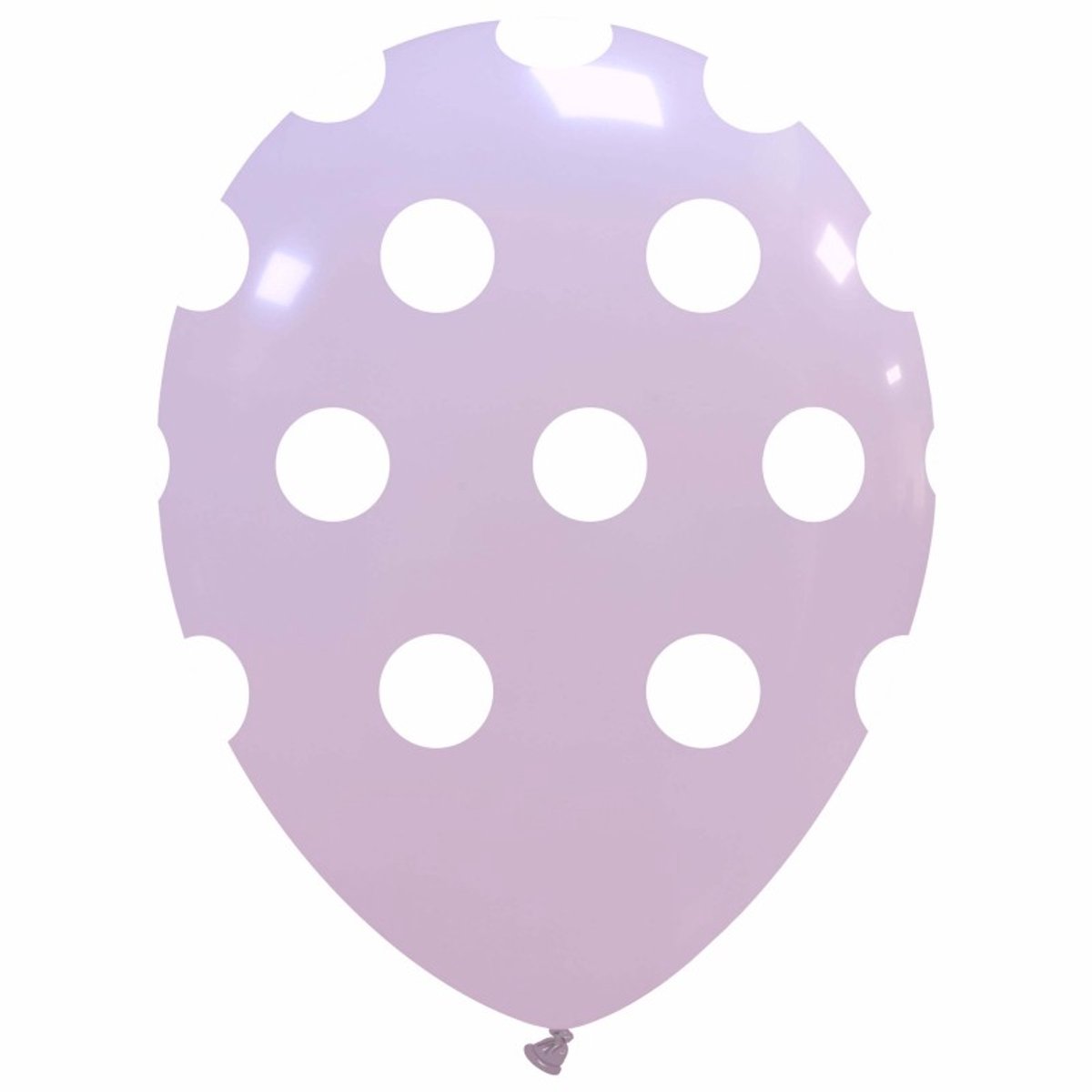 Lilac Polka dots Ballonnen, 6 stuks, 30 cm, latex