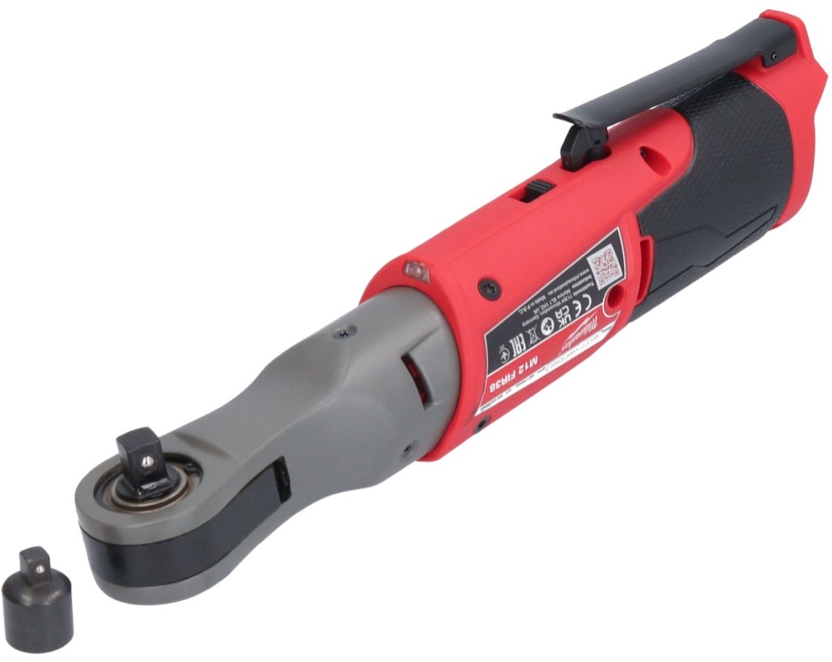 Milwaukee M12 FIR38-0 12V Li-Ion accu Subcompactratelsleutel body - 3/8" - koolborstelloos thumbnail 4