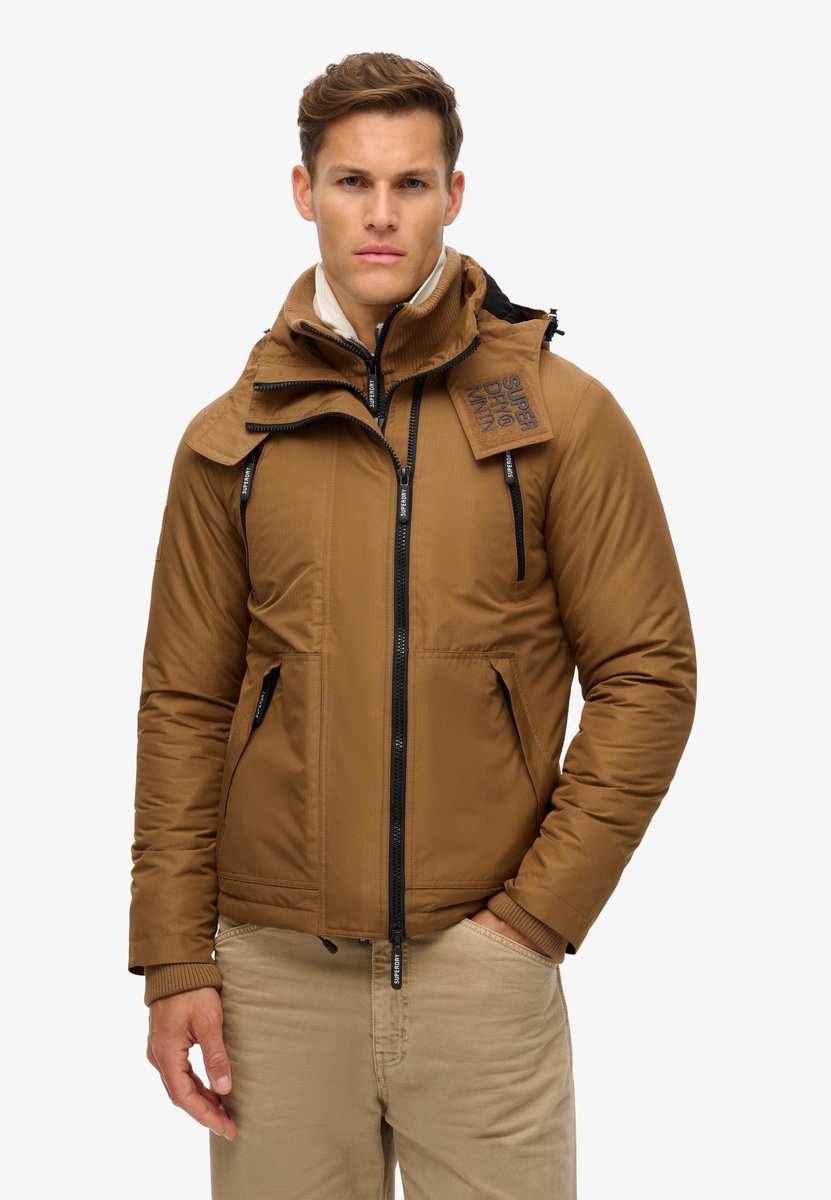 Superdry Mountain Windbreaker met capuchon Heren Bruin