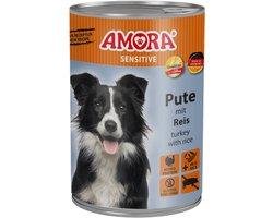 AMORA Hond Sensitive 6x400g - Kalkoen & Rijst