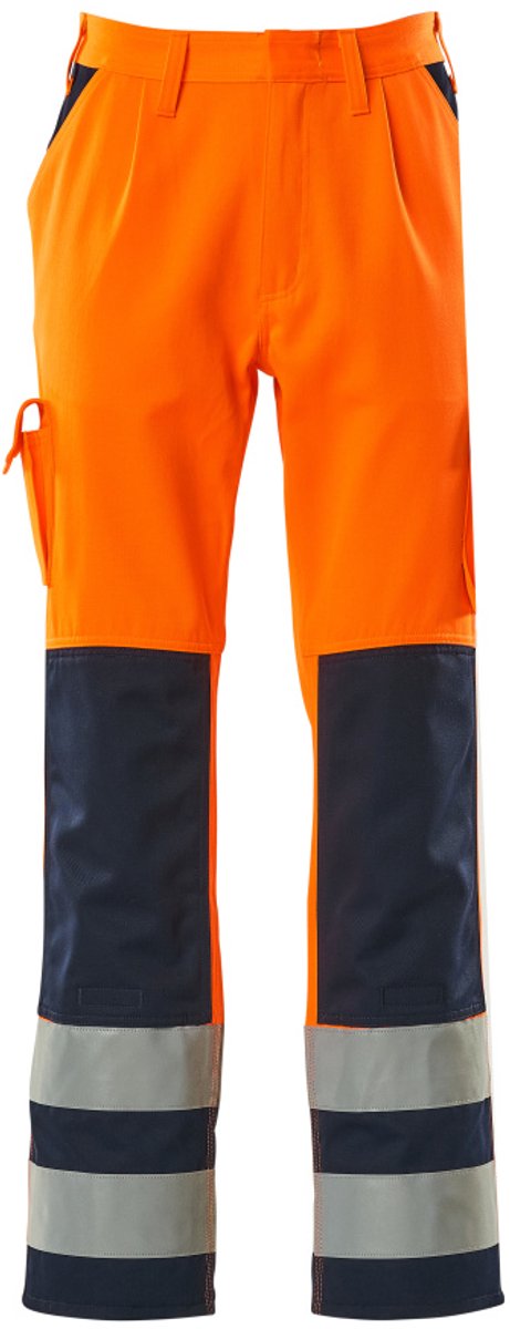 Mascot Safe Compete Broek met kniezakken 07179-860 - hi-vis oranje/marine - C49 - 82