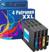 PlatinumSerie 4x inkt cartridge alternatief voor RICOH GC-21