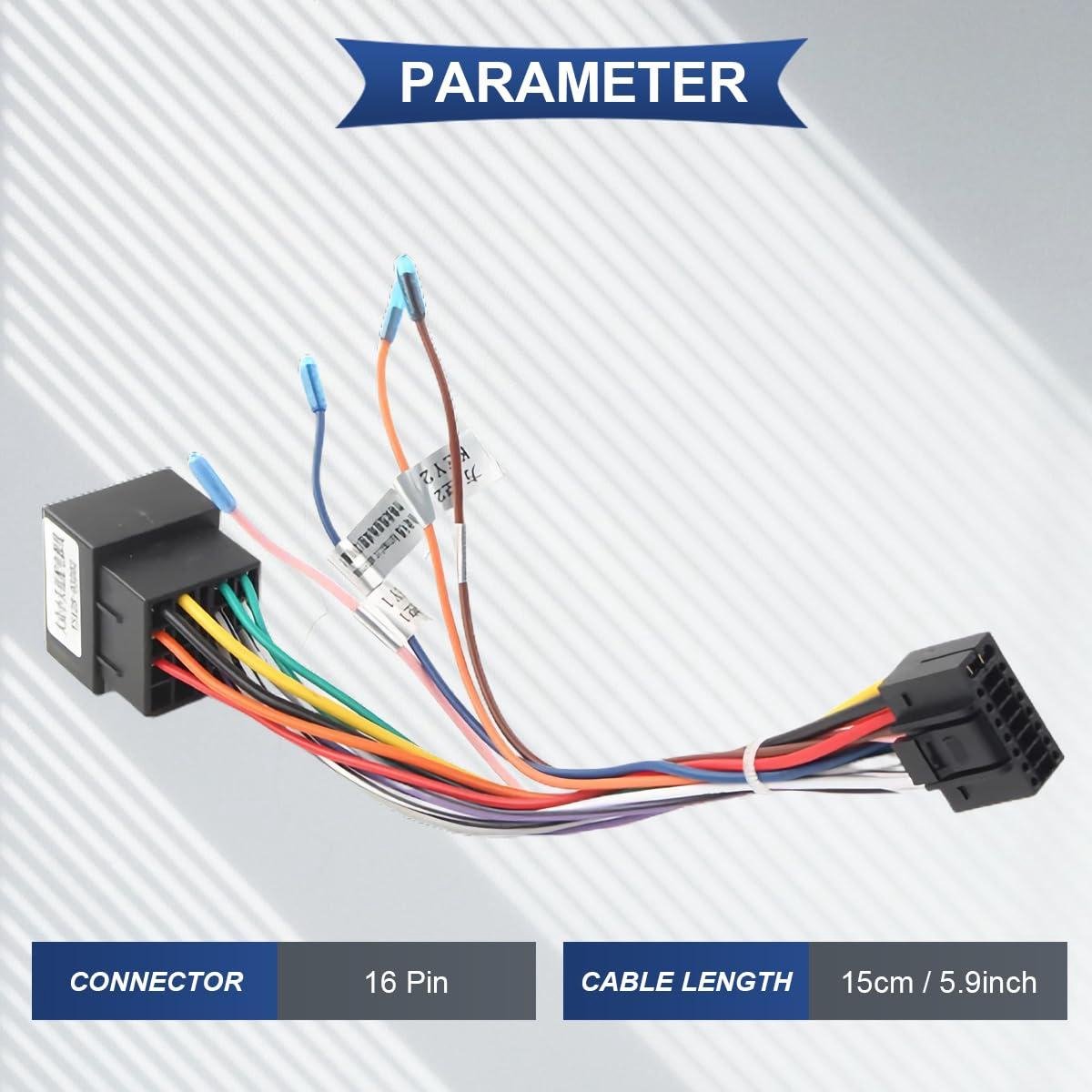 Yoezuo 2 Stück Antennenadapter Autoradio Din Male auf ISO Buchse Antennen Adapter Universal