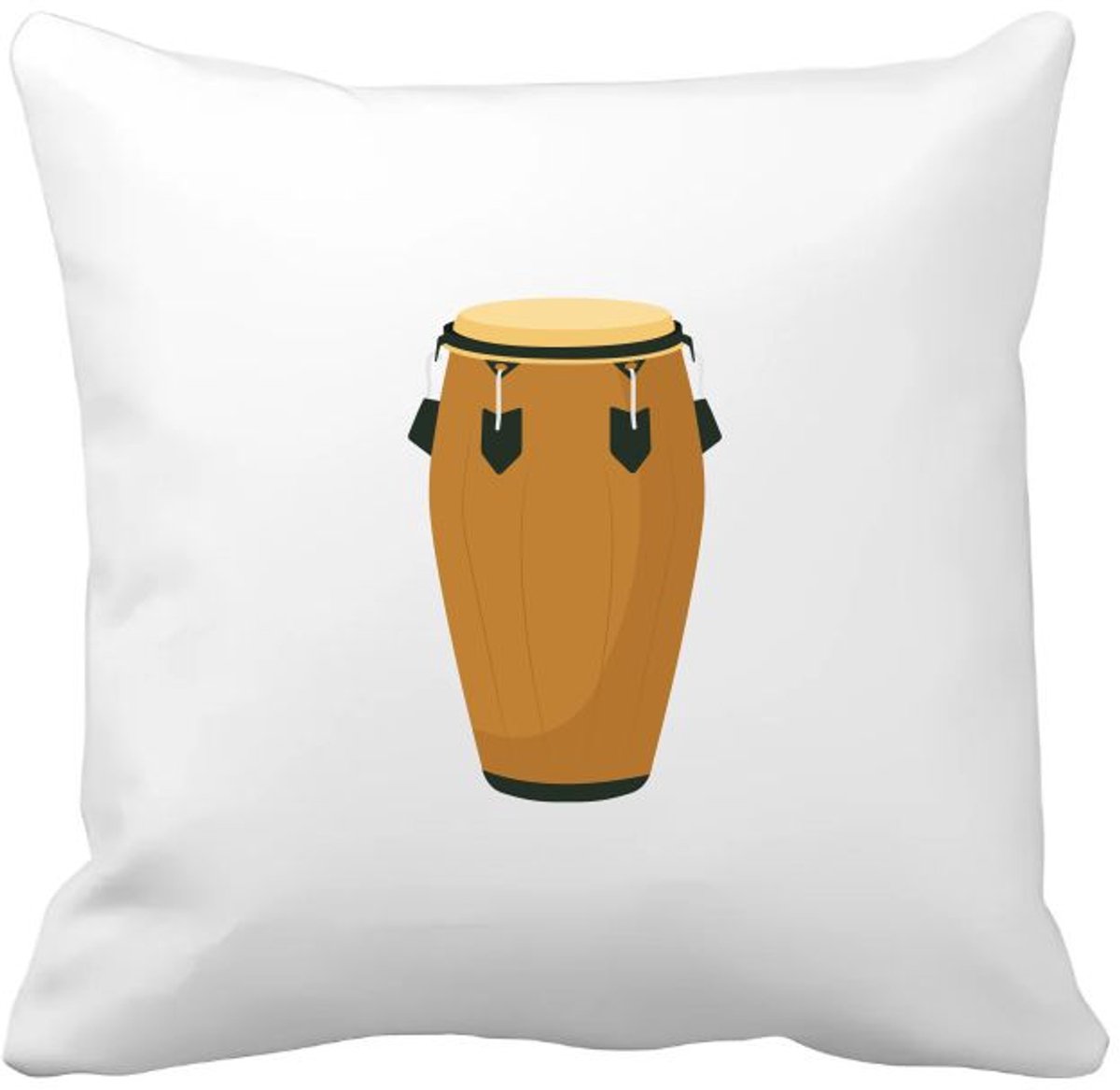 Akyol trommel Kussen hoes - Muziek - drummers - instrument - slaginstrument - cadeau - muzikanten - 40 bij 40 cm Multicolor