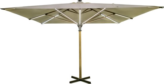 MaxxGarden Parasol Rectangulaire 2 X 3 M - Imperméable - Jardin Ou Plage Creme 89862703