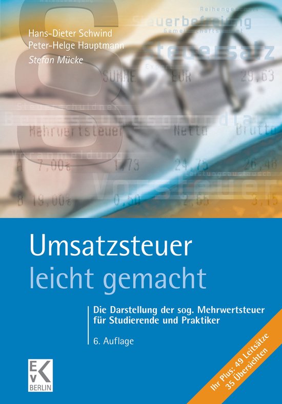 BLAUE SERIE – leicht gemacht - Umsatzsteuer – leicht gem ... - cover
