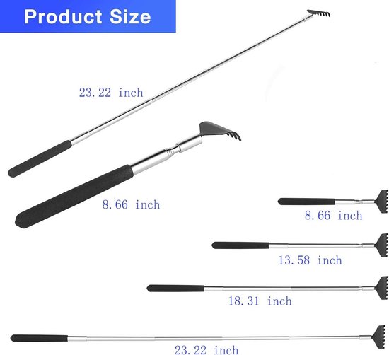 Gratte-dos Télescopique 60 Cm Infactory, Pour Se Gratter Le Dos Sans Effort, Neuf