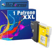 PlatinumSerie 1x inkt cartridge alternatief voor Brother LC980 Yellow