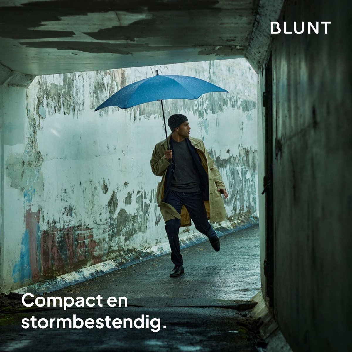 BLUNT Metro - Paraplu en Stormparaplu - Opvouwbaar en Winddicht tot 88 km/u - Automatisch Open - Lichtgewicht en Duurzaam - Ø 100 cm - Grijs — cadeau in Mode & Accessoires - foto 3