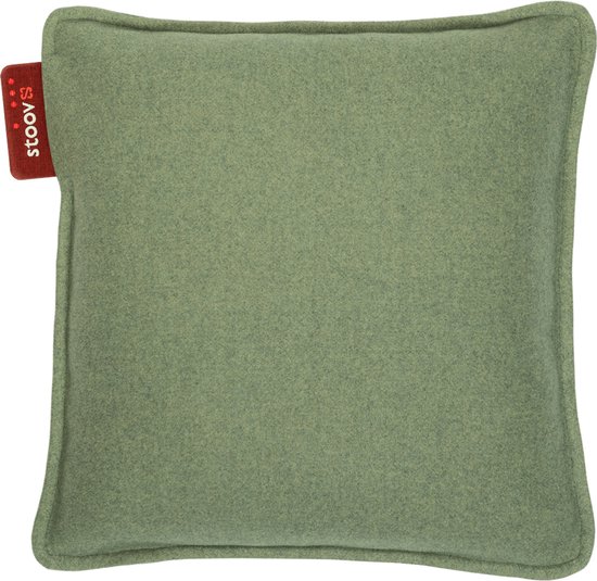 Stoov S2 Warmtekussen | Ploov Mid Green | Duurzaam & Draadloos | Infrarood warmtekussen | 45x45 cm | Standard batterij