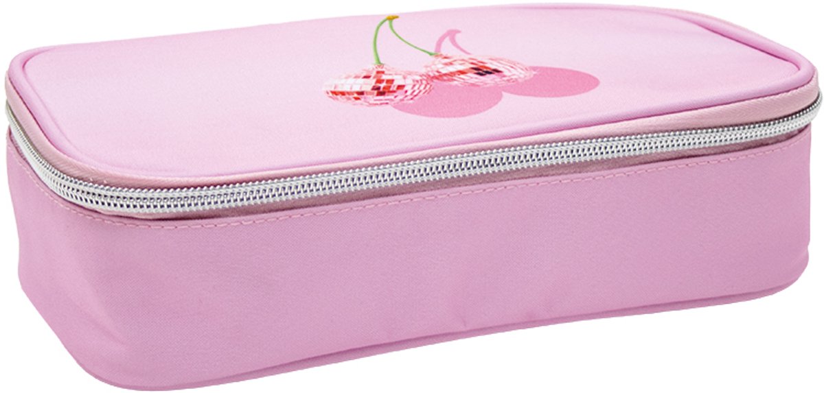 SOHO Cherry Etui XL - Bakmodel - Rechthoek - Diverse opbergmogelijkheden - L24 x B12 x H6cm - Pink Cherry