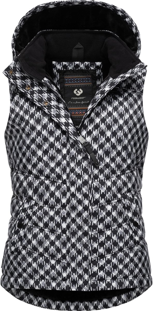 Ragwear Dames gewatteerd vest Hesty Print