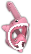 Duikbril voor Kinderen – Zwembril & Snorkelmasker in Eén – Anti-Fog 180° Gezichtsmasker – Snorkelset met Droog Systeem – Beter dan Atlantis – Leeftijd 4-12 – Roze Haai