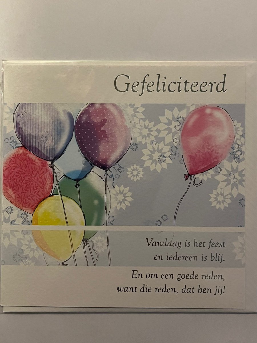 Set van 5 vrolijke wenskaarten – Gefeliciteerd & Feest – Inclusief enveloppen - Happycards Kraft Luxe wenskaart met envelop