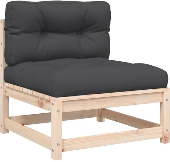 vidaXL-Tuinbank-2-zits-met-kussens-massief-grenenhout