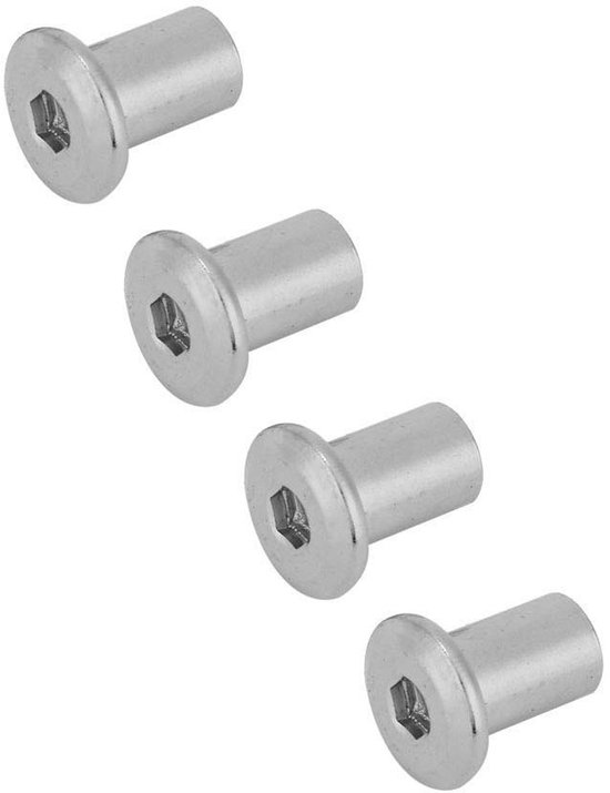 M6/M8 Platte Zeskantmoeren – Roestvast Staal, Rondkop, Set Voor Meubels (M6 X 15, 50 Stuks)