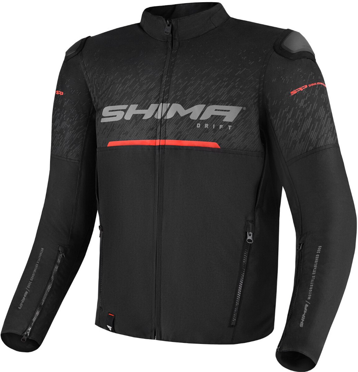 SHIMA Drift Zwart Textiele Motorjas - Jas