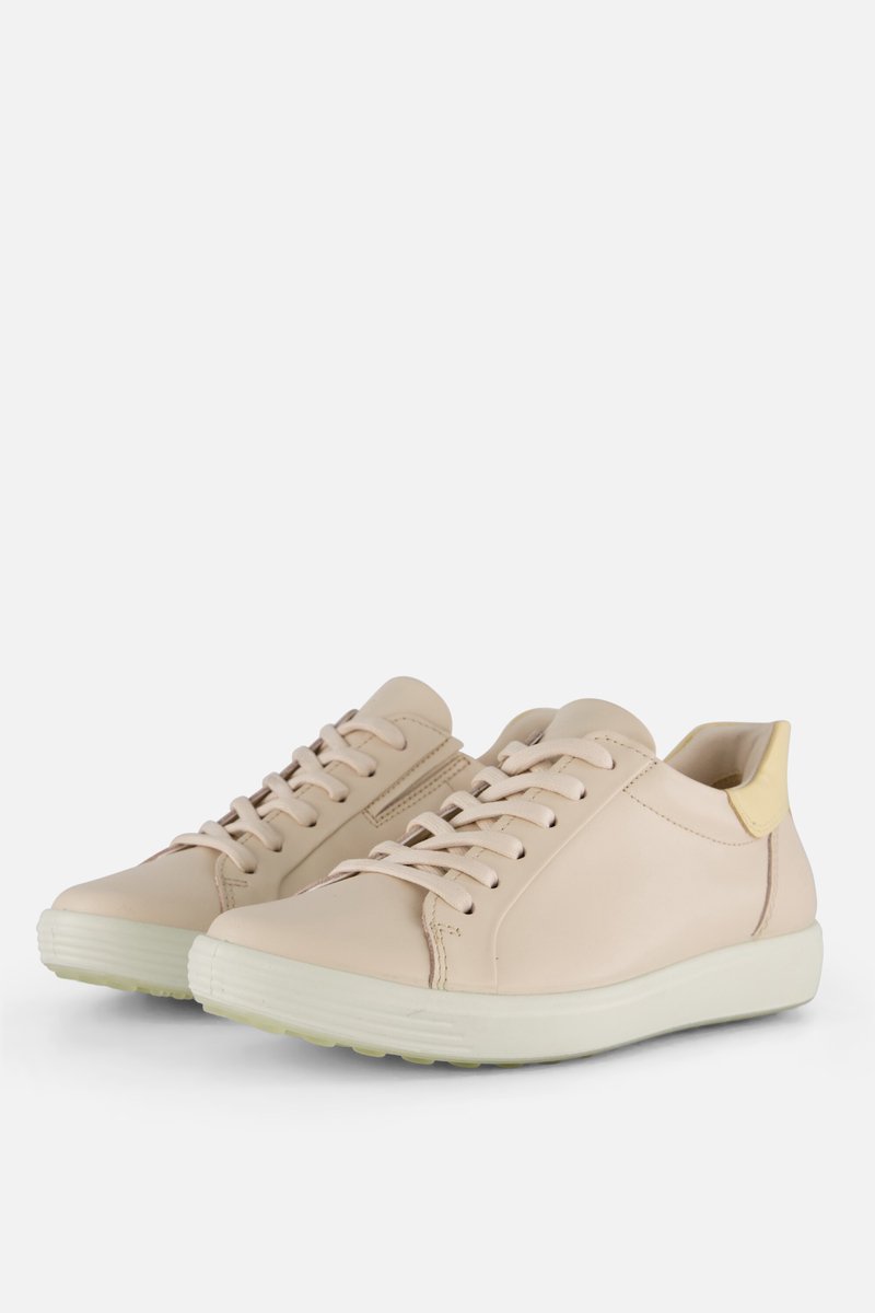 Ecco Soft Sneakers beige Leer - Dames