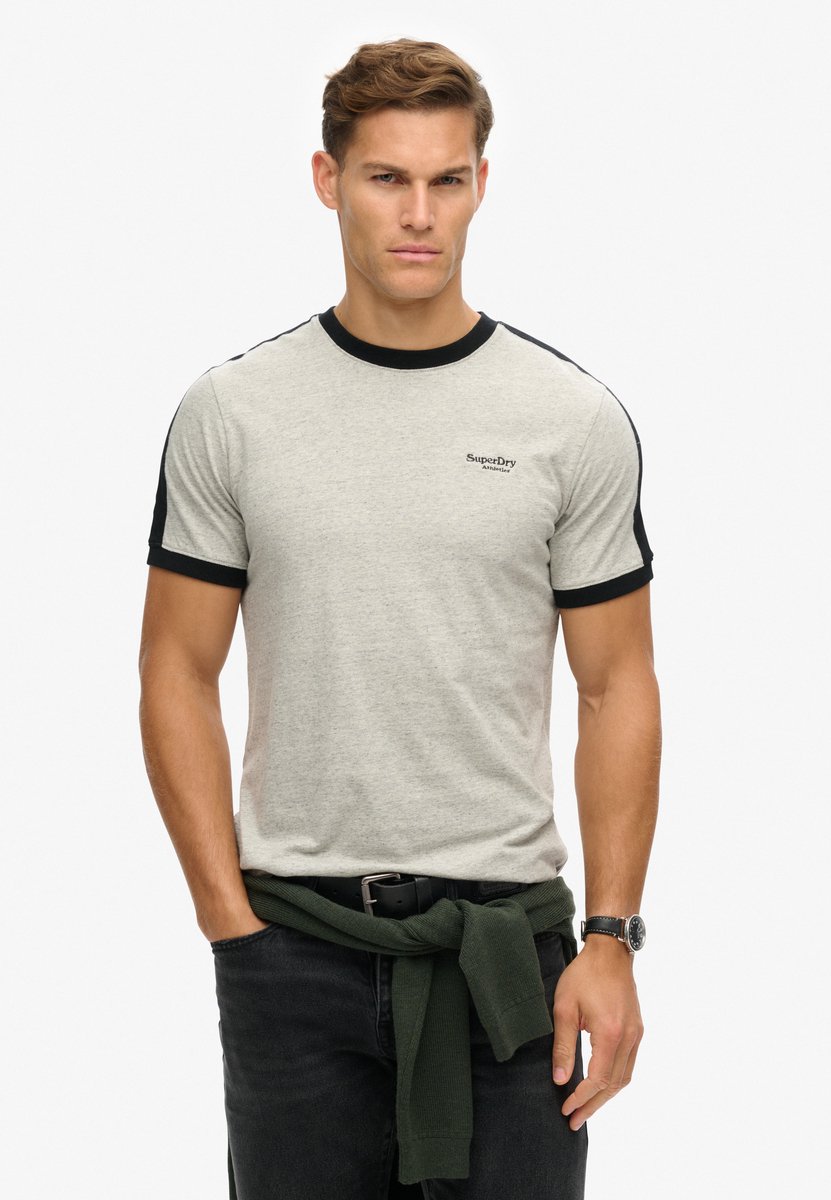 Superdry Essential Retro T-shirt met logo Heren T-shirts Zwart