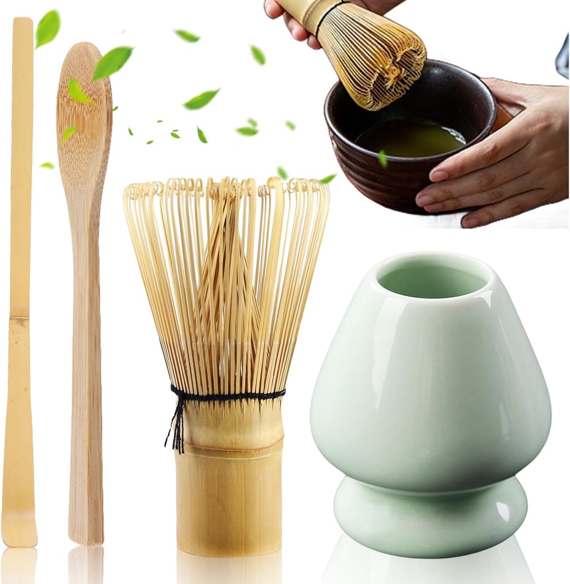 Lexium matcha starterkit -matcha set - matcha kit - matcha thee kit - matcha - matcha klopper - matcha whisk - matcha kom - matcha poeder - matcha thee set -