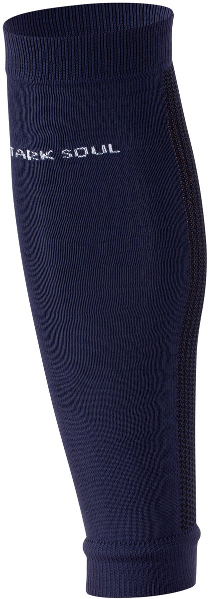 Stark Soul compressiekousen - kuit compressie sportkousen zonder voet - Calf Sleeves - marine blauw - maat S