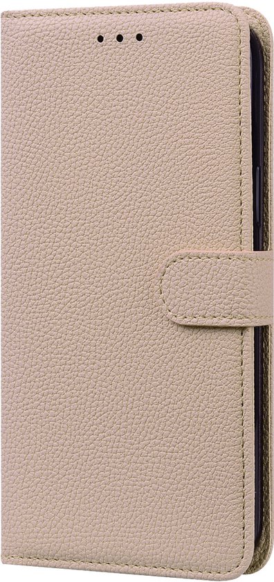 Étui pour Samsung Galaxy A36 - Bookcase - Cordon - Porte-cartes - Portefeuille - Protection appareil photo - Simili cuir - Beige