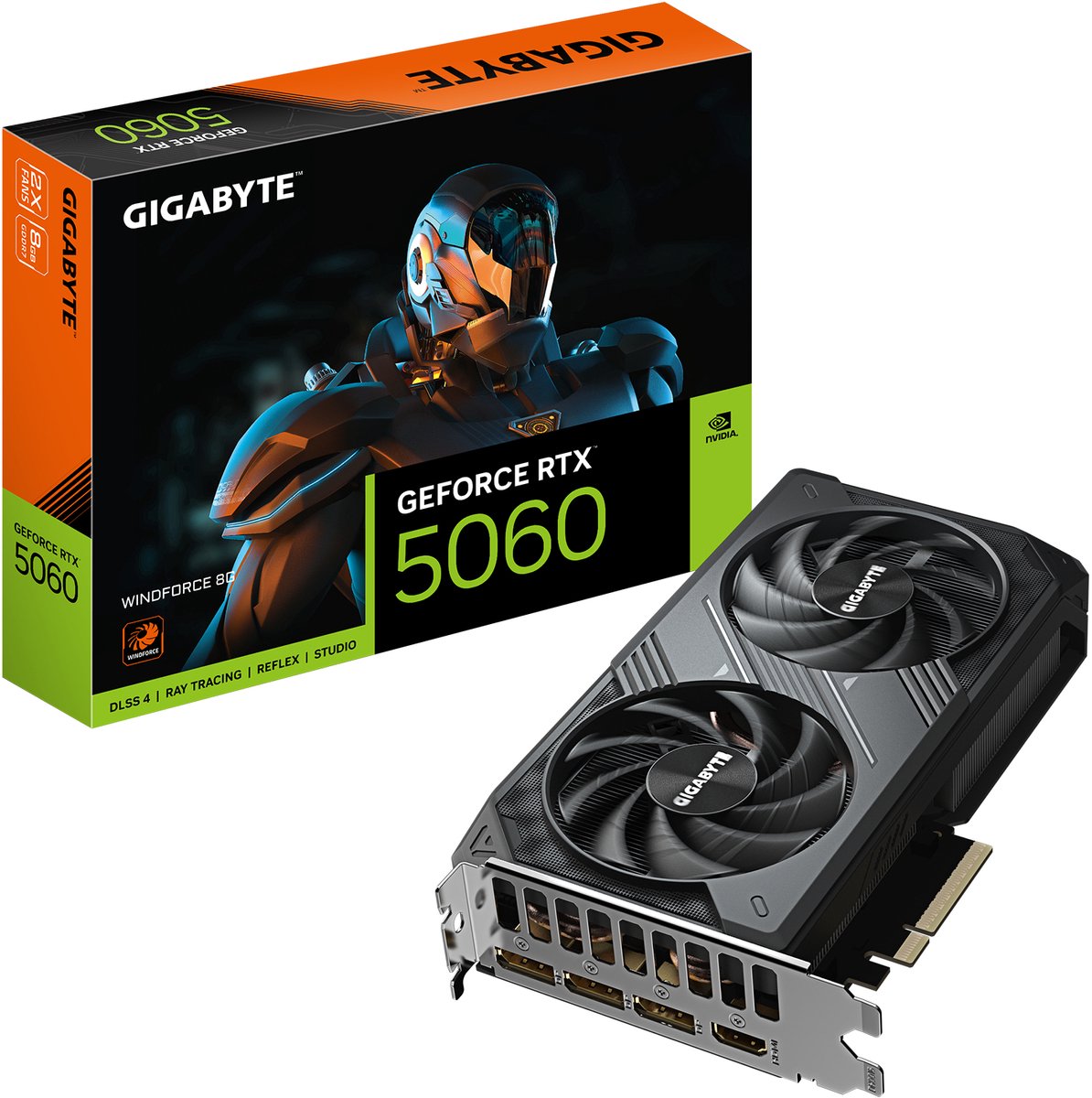 GIGABYTE GeForce RTX 5060 WINDFORCE 8G NVIDIA 8 GB GDDR7