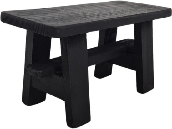Deco4yourhome® - Mini Krukje - Vensterbank Krukje - Opstapje - Zwart - 30cm