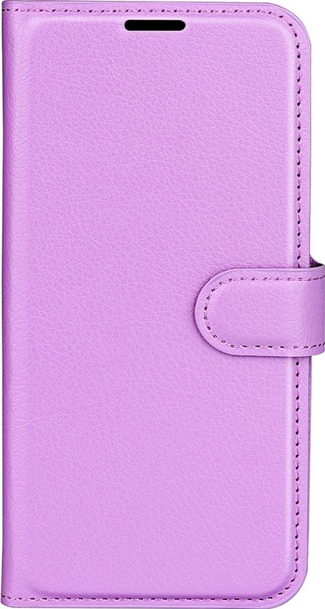 Mobigear Telefoonhoesje geschikt voor OnePlus 10 Pro Hoesje | Mobigear Classic Bookcase Portemonnee | Pasjeshouder voor 3 Pasjes | Telefoonhoesje voor Pinpas / OV Kaart / Rijbewijs - Paars
