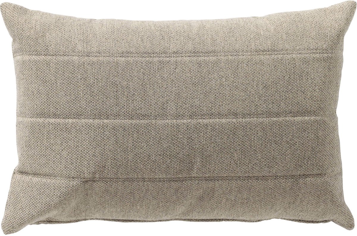 Dutch Decor TALIA - buitenkussen 40x60 cm - waterafstotend en uv-bestendig - Pumice Stone - taupe