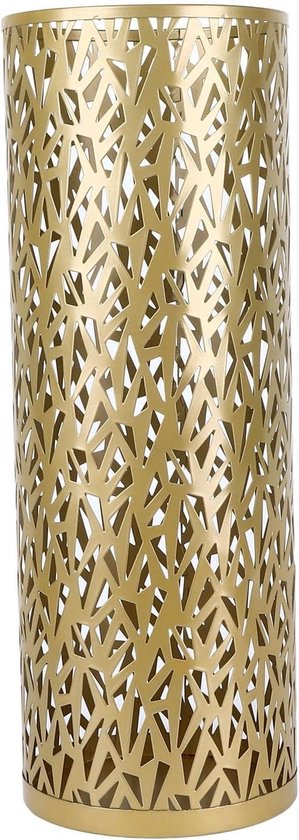 Porte-parapluie en métal - Porte-parapluie creux compact et multifonctionnel - Porte-parapluie élégant - Solution de rangement pratique pour la maison et le bureau (Klein)