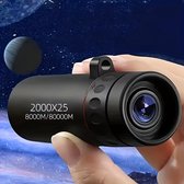 Bol.com verrekijker voor volwassenen en kinderen 2000x25 - Sterrenkijker monoculair spotting scope aanbieding