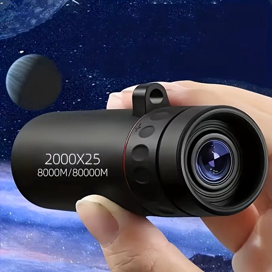 Verrekijker - Volwassenen - Kinderen - Draagbandje - 2000x25 - Sterrenkijker monoculair spotting scope