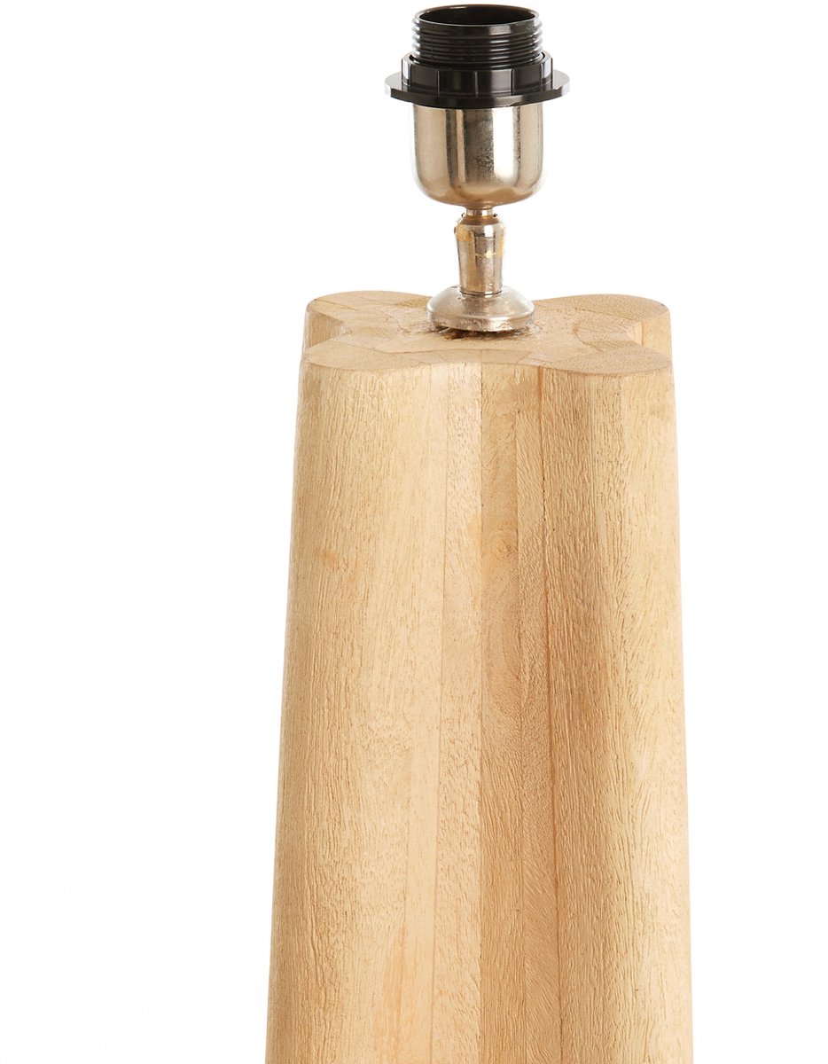 Light & Living Vloerlamp Navelli Mangohout, 125cm - Naturel (excl. kap)