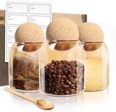 Delfts Blauwe Canisters Thee Koffie Suiker Fijn Bot China Set van 3