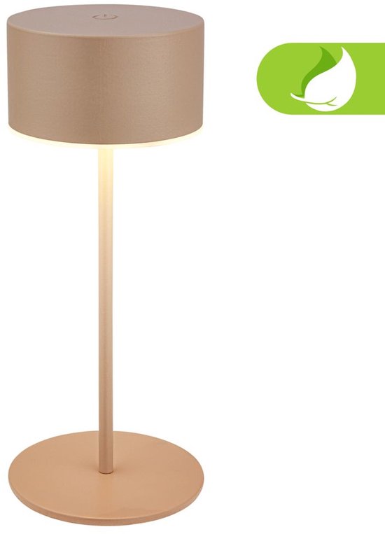 Brilo - LED RGBIC dimbare oplaadbare tafellamp TARA LED/6W/5V Wi-Fi