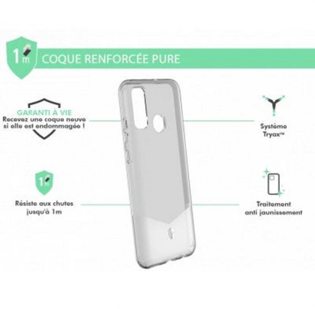 Force Case, Versterkte hoes voor Huawei P Smart 2020 PURE, Transparant