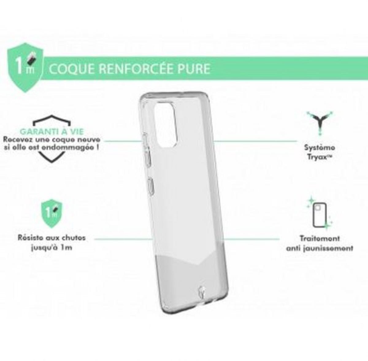 Force Case, Versterkte hoes Geschikt voor Samsung Galaxy A51 PURE, Transparant