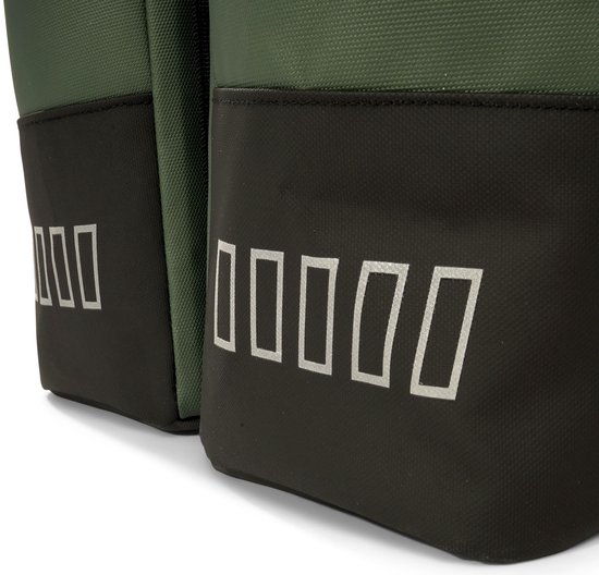Gerecyclede dubbele fietstas Urban Proof Rolltop 38L 30 x 15 x 42 cm - Groen van Urban Proof — afbeelding 4