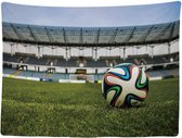 Ulticool - Voetbal Ball Soccer Goal Stadium - Tapisserie - 200x150 cm - Chambre d'enfants - Groot tapisserie - Affiche